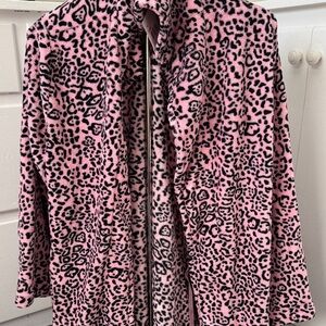 Pink Leopard Print Women's robe small medium Ulta beauty